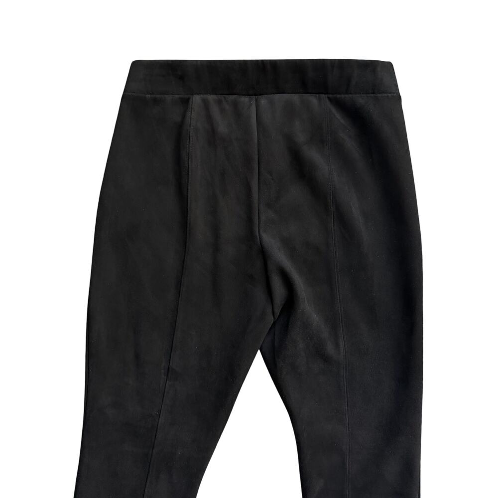 Old Navy Women’s Stevie Faux Suede Slim Pants Black Pull-On Stretch Trousers - Picture 5 of 7